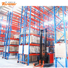 Height adjustable heavy duty blue pallet rack for warehouse